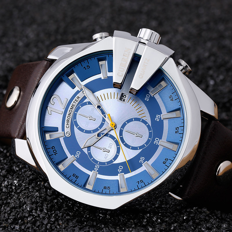 Luxury Watch Maker - Часы наручные Curren Мужские кварцевые, брендовые