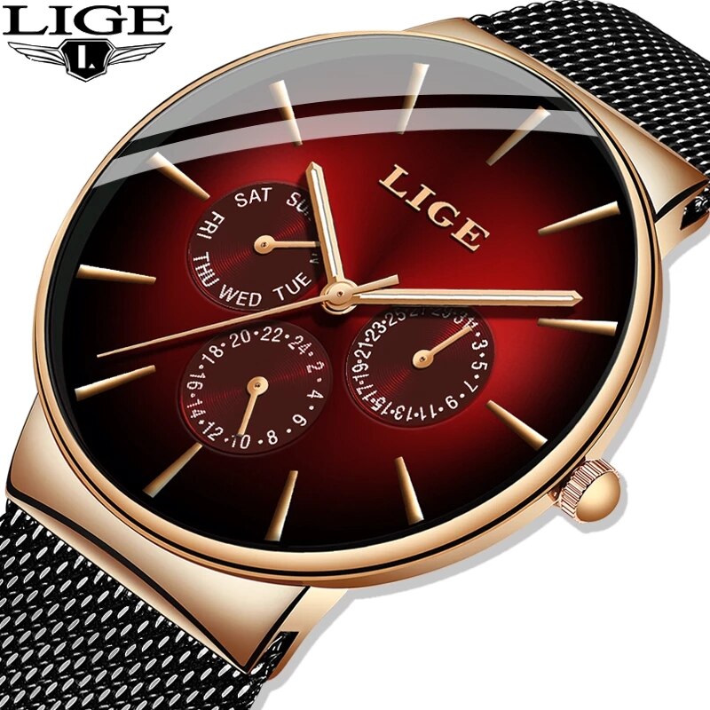 Luxury Watch Maker - Новые модные мужские часы LIGE, лучший