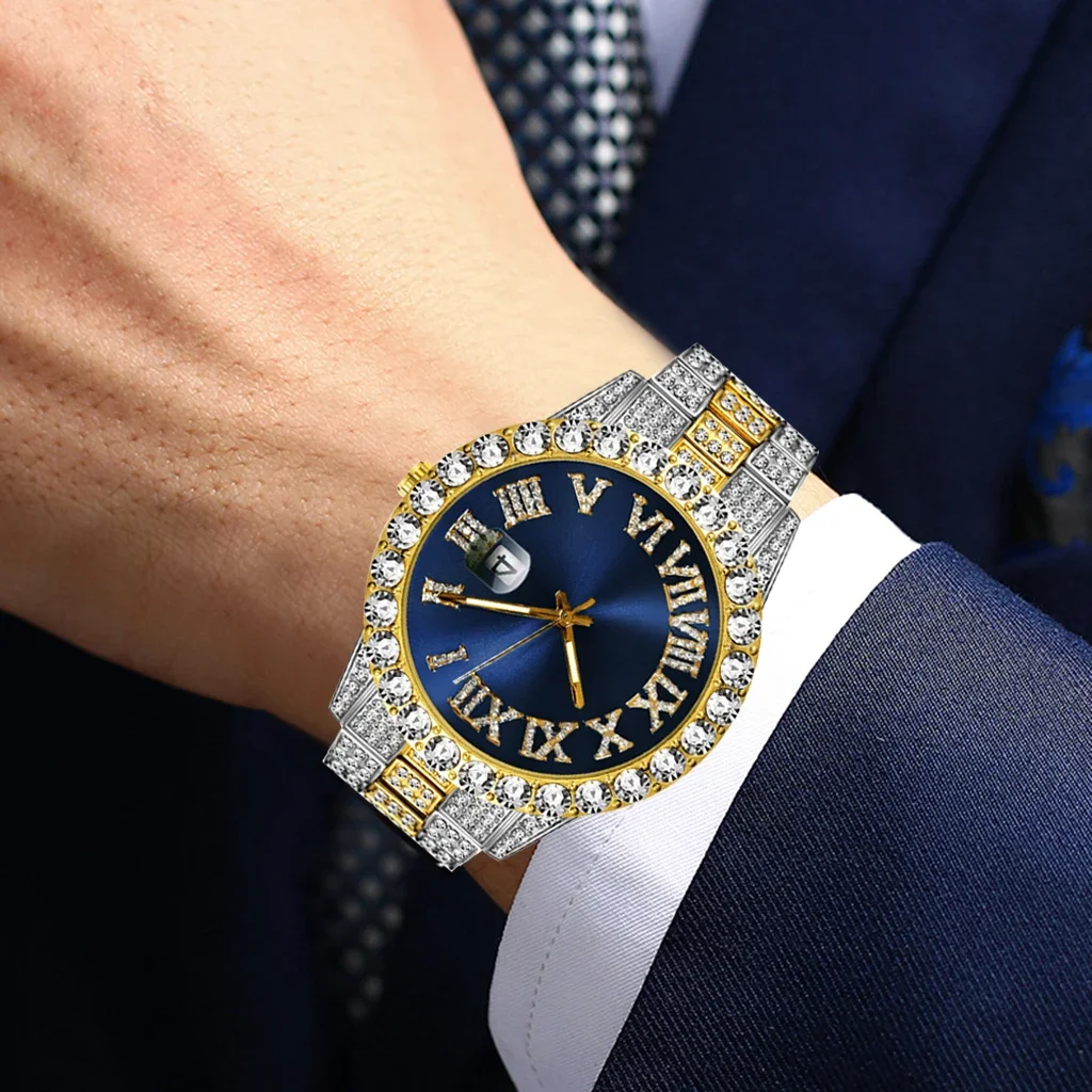 Iced Out Часы Мужчины Элитный  – обзор и цена Luxury Watch Iceberg