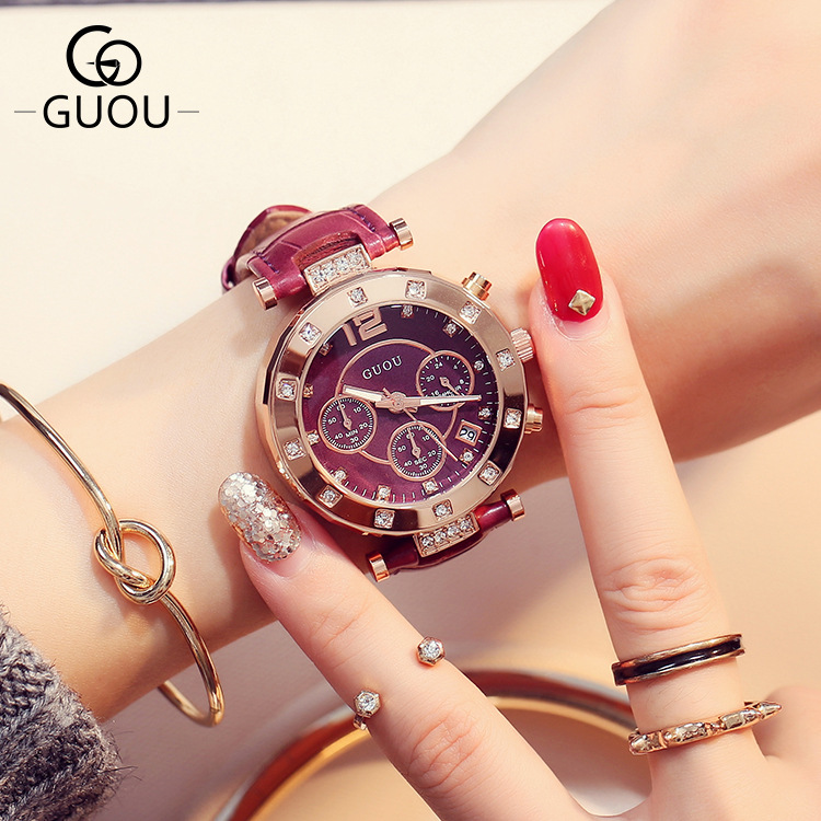 Часы GUOU женские наручные с к – обзор и цена Luxury Watch Top 10